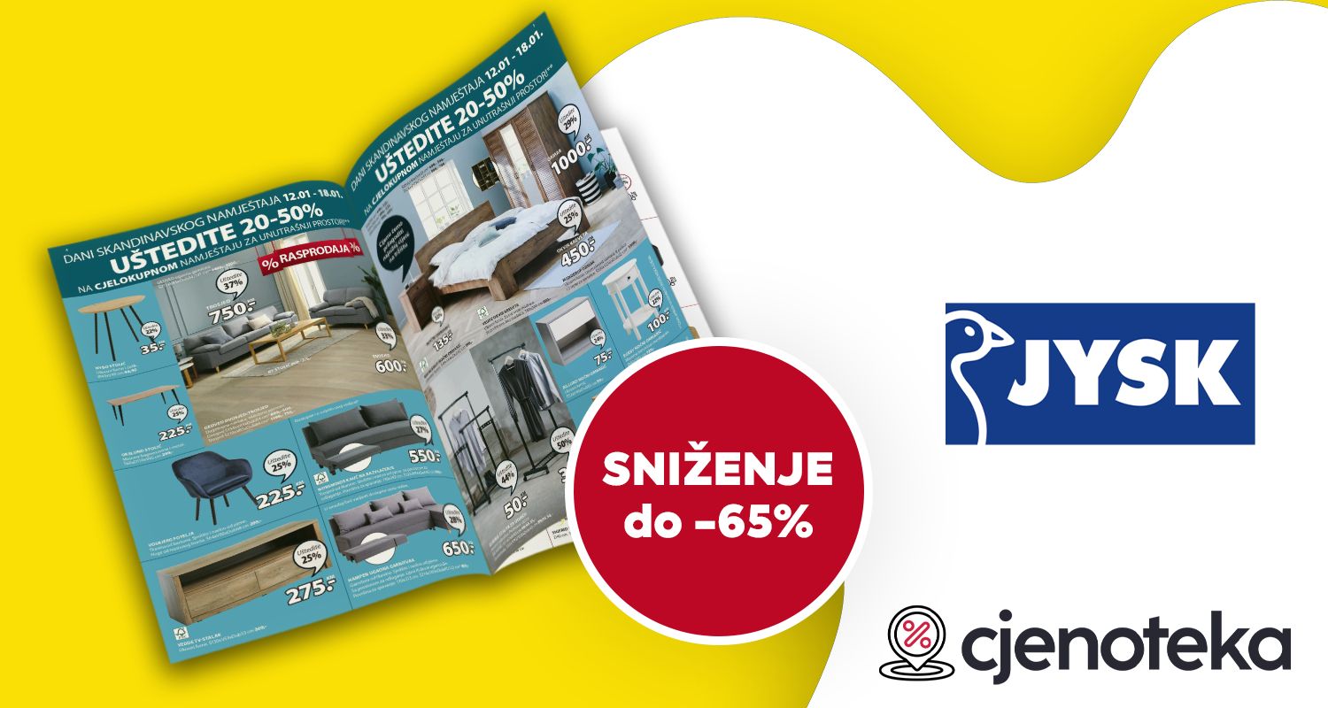 Jysk katalog od 12.01. do 25.01. Cjenoteka.ba