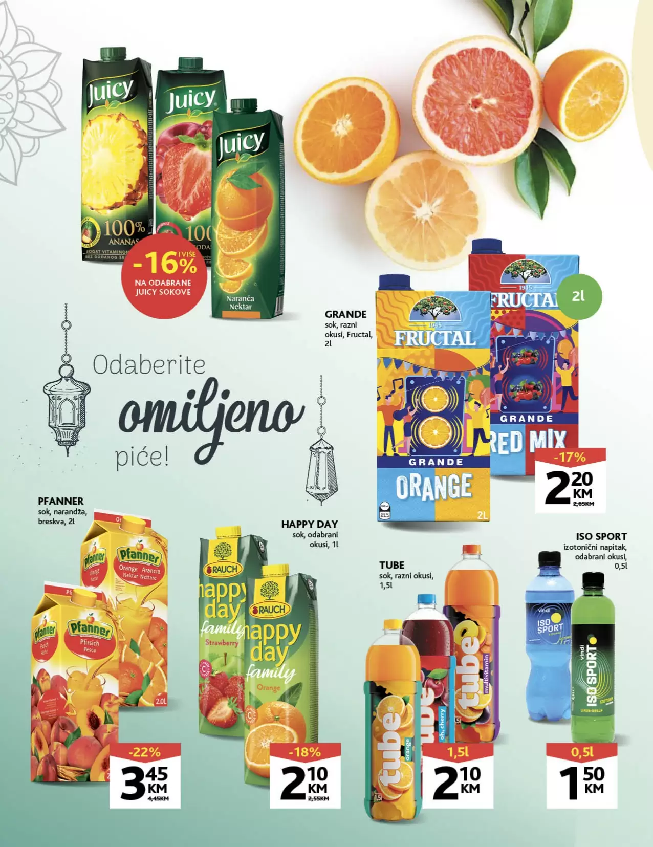 Konzum katalog od 27.03 do 09.04.2023 020 sokovi snizene 17% juicy sokovi