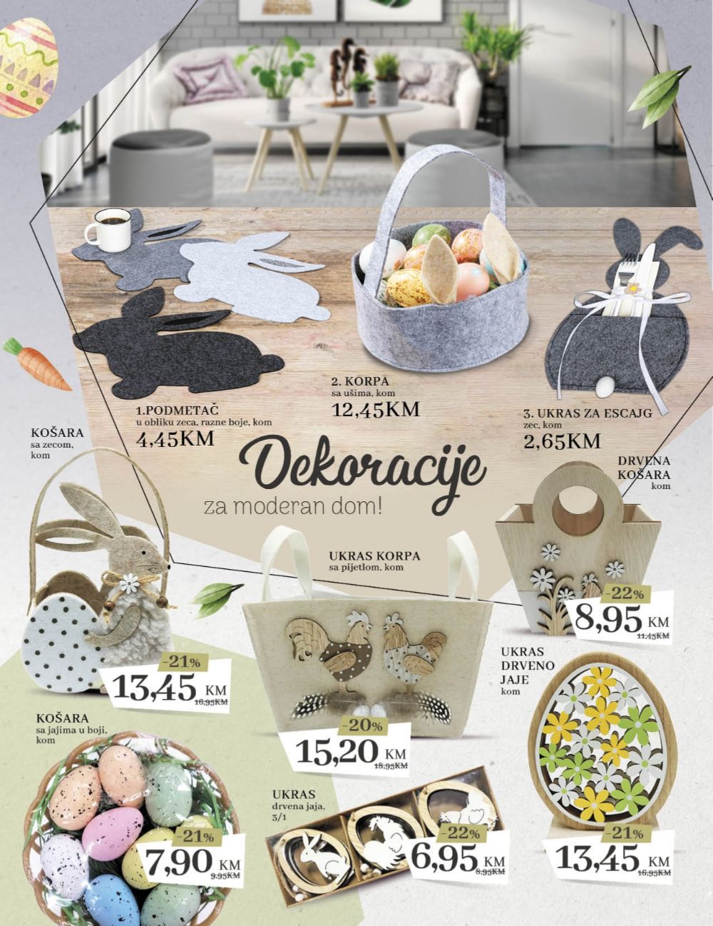 KONZUM KATALOG - Radost proljeća u vašem domu! 06.04.- 30.04.2023. -_page-0015 - USKRSNE DEKORACIJE - SNIŽENJE