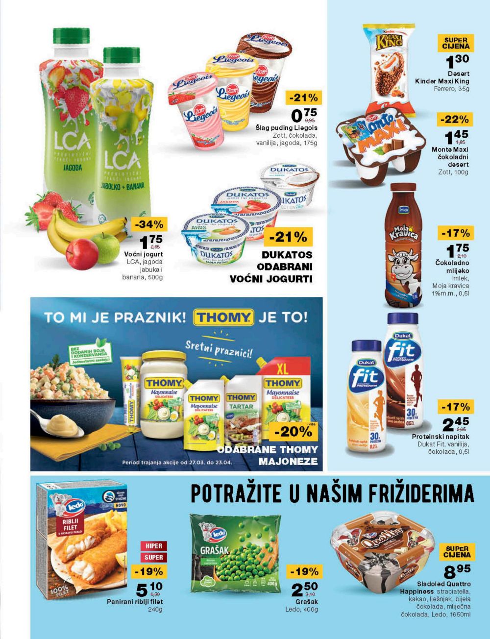 MERCATOR KATALOG OD 10.04. DO 23.04. -_page-0011 - THOMY MAJONEZA - VOĆNI JOGURT - PANIRANI RIBLJI FILETI - SUPER CIJENA