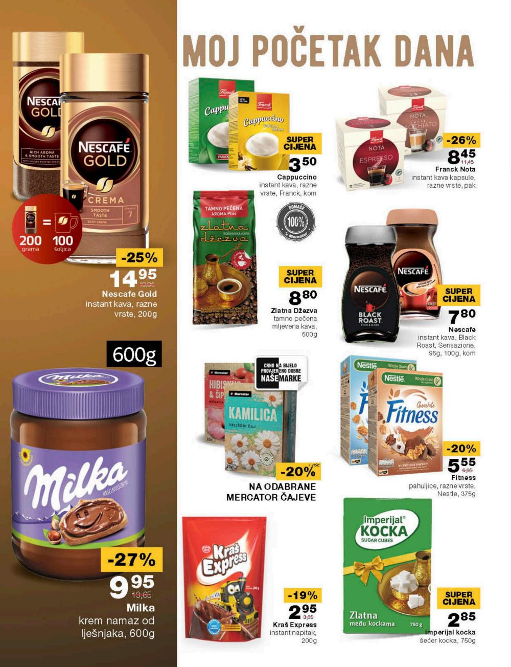 MERCATOR KATALOG OD 10.04. DO 23.04. -_page-0016 - KAFA SNIŽENJE - NESCAFE GOLD - ZLATNA DŽEZVA KAFA - FRANCK NOTA 