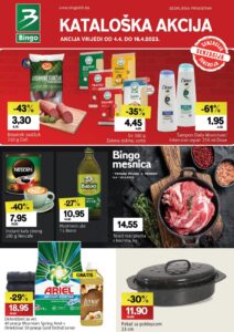 Novi Bingo katalog - Kataloška akcija od 04.04. do 16.04.2023. - stranica 1 - snizenje do 61%