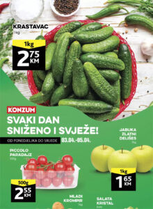 Konzum akcija od 03.04. do 05.04. - svaki dan sniženo i svjeze social