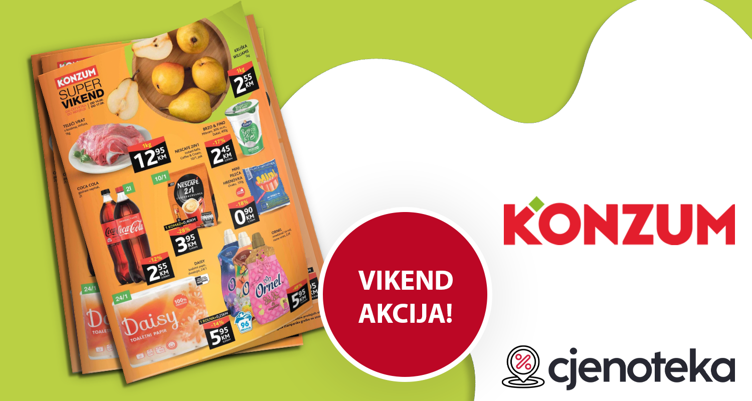 Konzum Super Vikend Od 14.09. Do 17.09. | Cjenoteka.ba